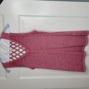 Cable & Gauge Rose Color Tank sz Med